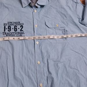 Tom Tailor Stripped Half Sleeves Casual Shirt