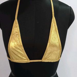 Sparkly Golden Intimate Bikini Set 👙