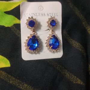 Rhinestone Long Earrings