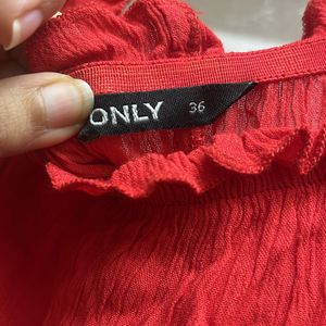 Only Red Party Top