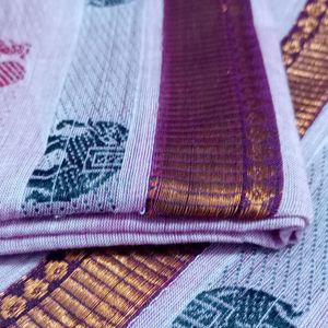 Authentic Chettinad Saree With Copper Zari