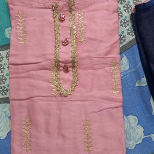 Pink And Nevy Blue Suit Set