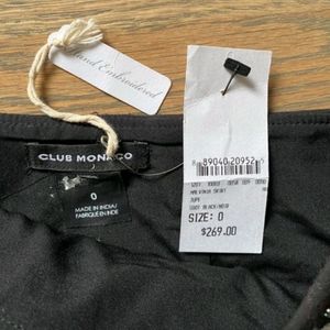 Club Monaco Brand Stylish Mini Skirt with handwork