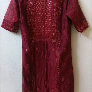 Elegant Maroon XL Kurta