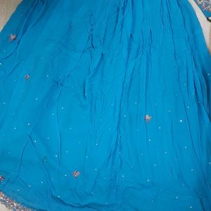 Sky Blue Lengha Choli