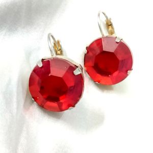 Red Stone Earings