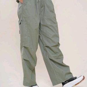 New Me Olive Cargos For Women