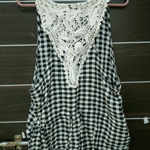 Tank Top With Designer Lace On Back...New Wit