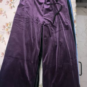 Purple Velvet Pants NEW