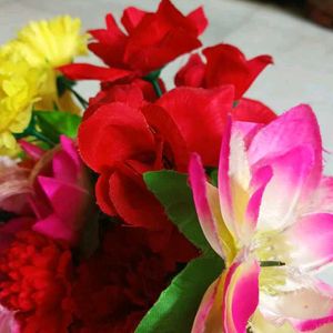 Fruit Basket And Flower Combo