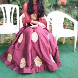 Traditional Maroon Gown