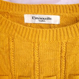 Mustard Sweater Top