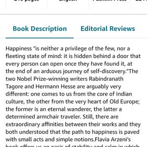 An Education in Happiness: The Lessons of Hesse and Tagore by Flavia Arzeni