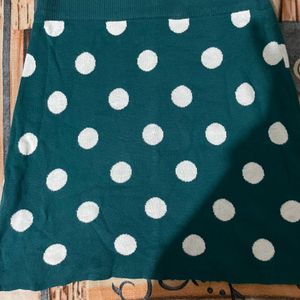 Off Sholder Green Doot Top