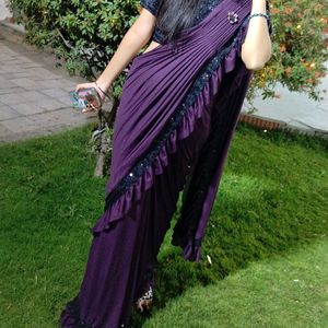 Beautiful Purple Saree