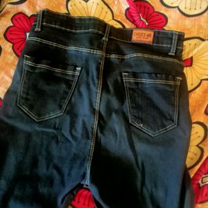 Charcoal Colur Demage Jeans