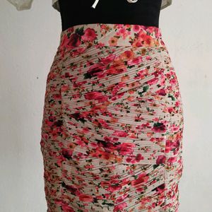 Vintage Floral Mini Skirt