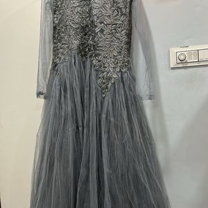 Net Embroidery Fancy Gown