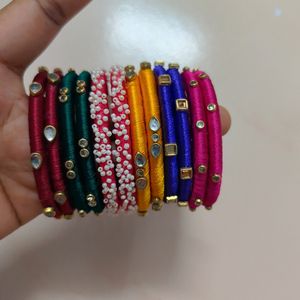 12 Pairs Beautiful Thread Bangles