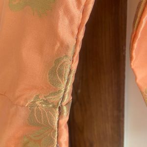 Coral Banarasi Festive Kurta