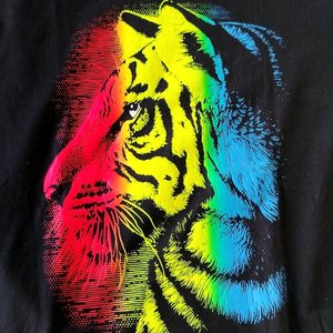 Tiger Printed , Neon Glo T Shirt For Boys