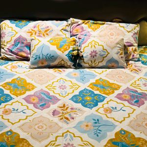 Imported Printed 5 Pieces Bedding Set