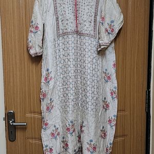 A line Kurti With Sequins