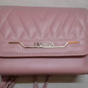 pink fancy sling bag