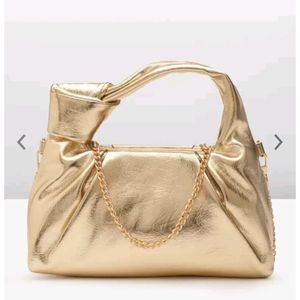 Mango Baguette Bag With Detachable Chain Strap