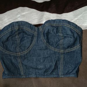 Tube Denim Top