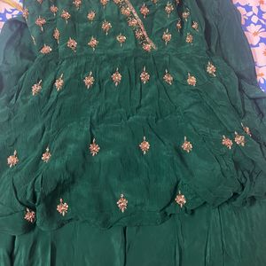 Green Party Wear Dress