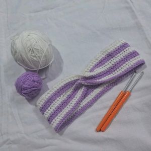 Crochet Cross Hair Band