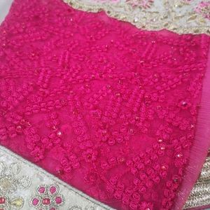 30rs Discount On Delivery Pink And Cream Saree