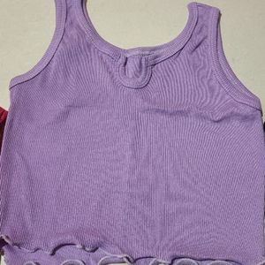 Girls Ribbed Crop Top