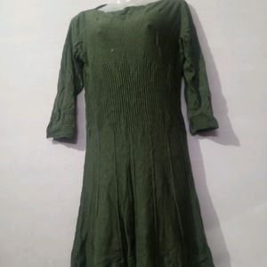 Woolen Olive Green Kurta