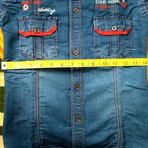 Denim Shirt For Boys Aged 6 To 9 Years