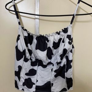 Shein Cow Print Top