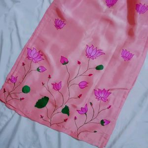 Pink Hand Painted Kurti