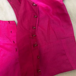 PURE SILK MAGENTA BLOUSE