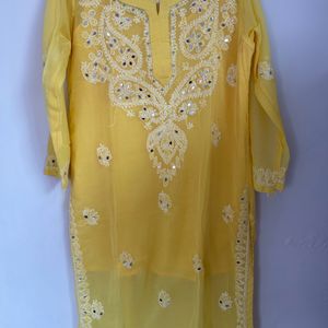 Lukhnavi work Kurti