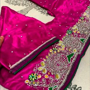 Set Of 3Purple Heavywork Partywear Saree✨💕