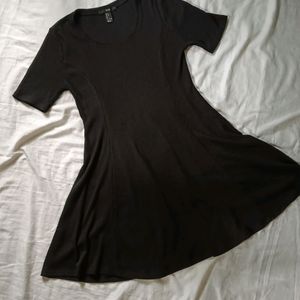 Black Mini Flared Dress