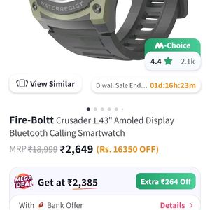 FIREBOLT CRUSADER OUTDOOR RUGGED SMARTWATCH