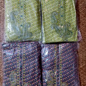 Unstitched Embroidery N Printed 3pcs