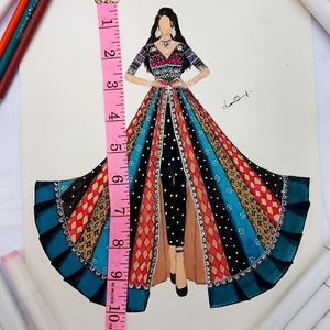 Stunning Fashion Illustration Figure