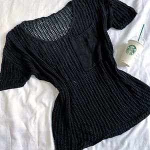 Vintage Crochet Knit Top