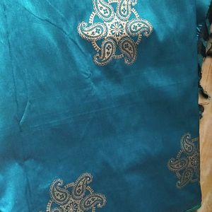 Peacock Blue Saree