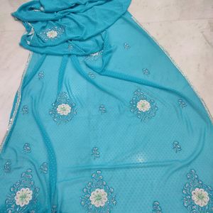 Blue Saree