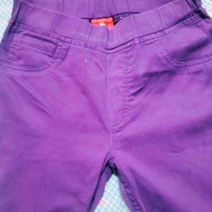 Purple 💜 Jeggings। Price Drop To Rs,199