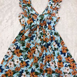 pinterest floral backless dress